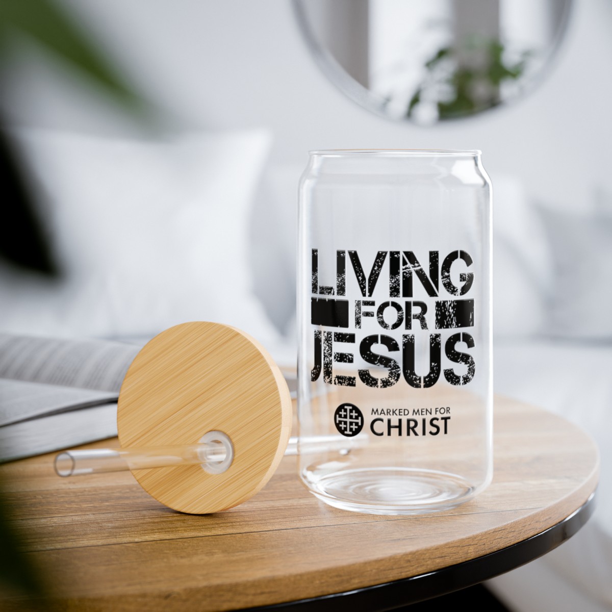 "Living for Jesus" Glass, 16oz