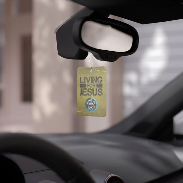 "Living for Jesus" Car Air Freshener - Image 5
