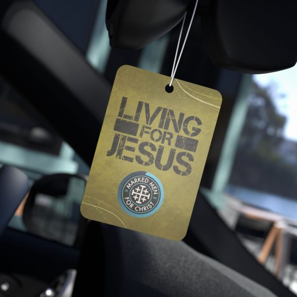"Living for Jesus" Car Air Freshener - Image 7