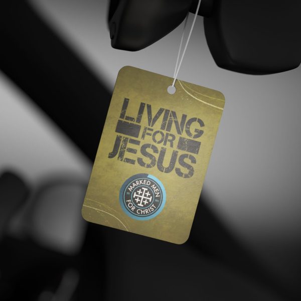 "Living for Jesus" Car Air Freshener - Image 6