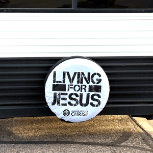 "Living For Jesus" Spare Tire Cover