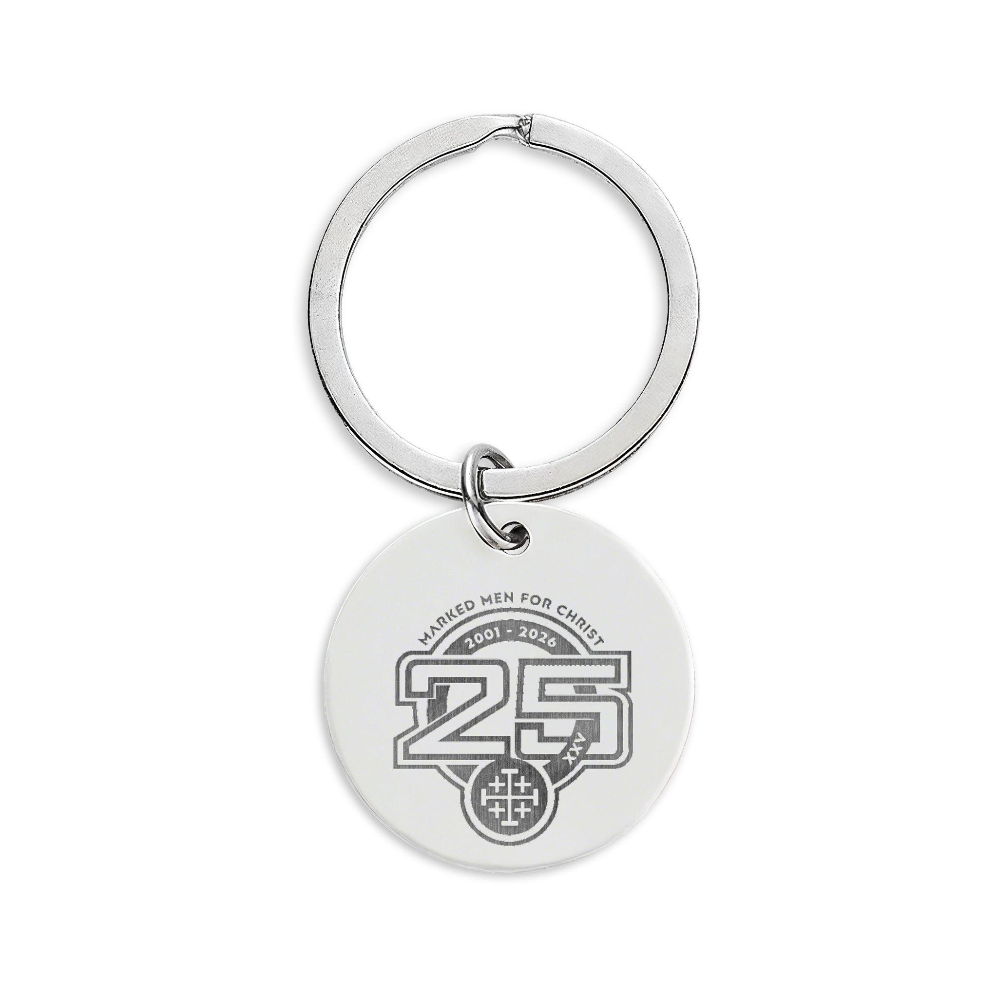 25th Anniversary "Be Strong" Commemorative - Laser Engraved Stainless Steel Keychain