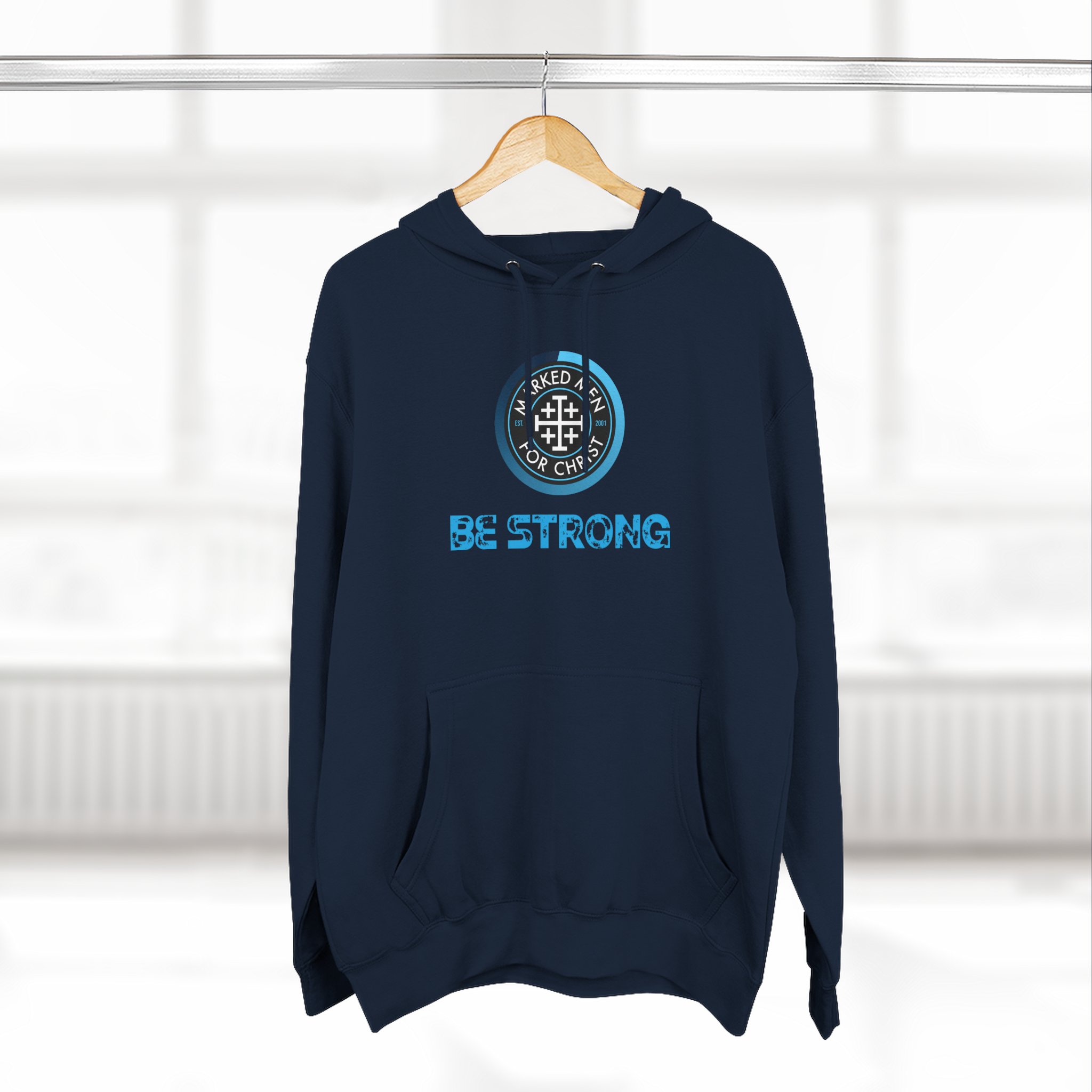 "Be Strong" Premium Pullover Hoodie - Image 4