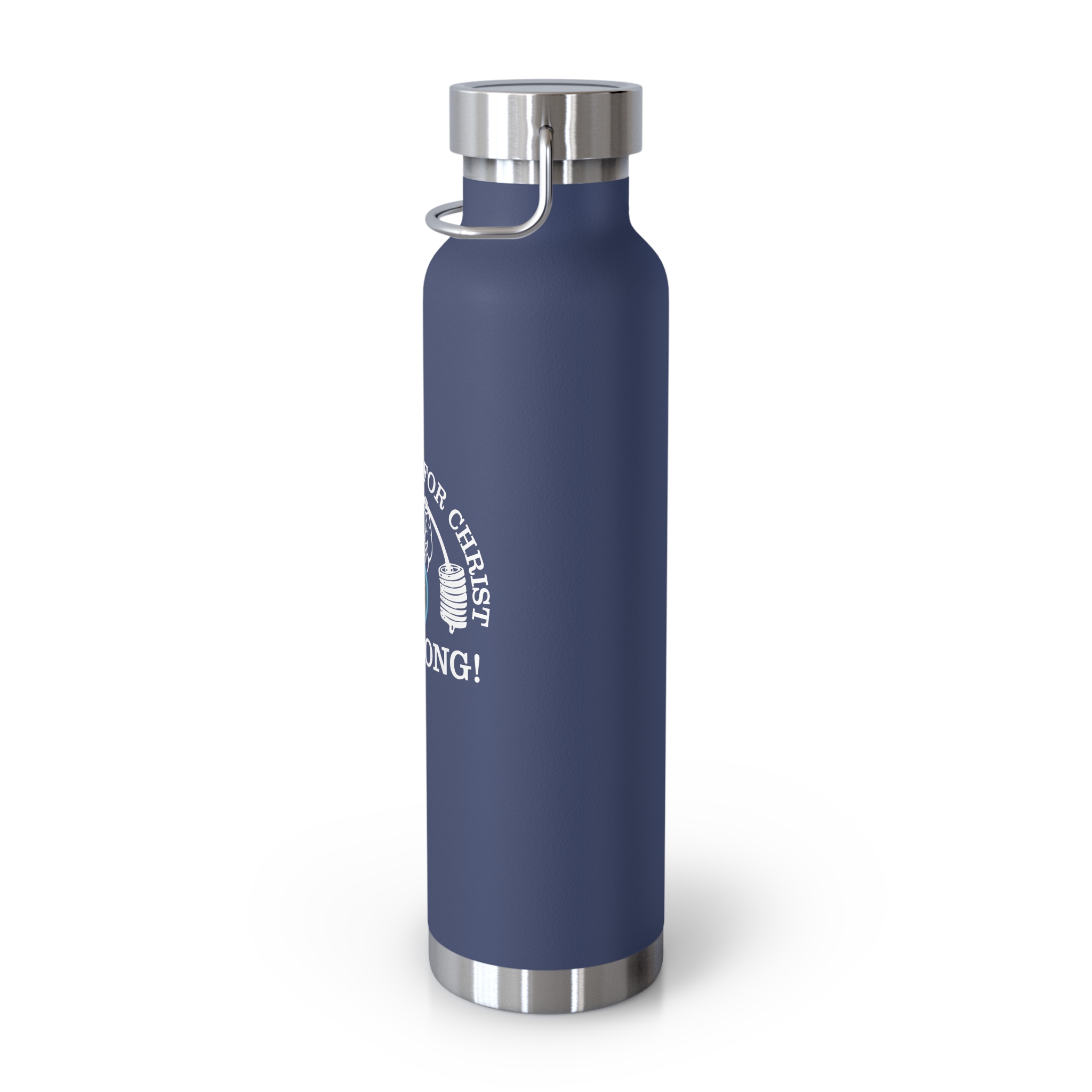 "Be STRONG" Weightlifter Copper Vacuum Insulated Bottle, 22oz - Image 15