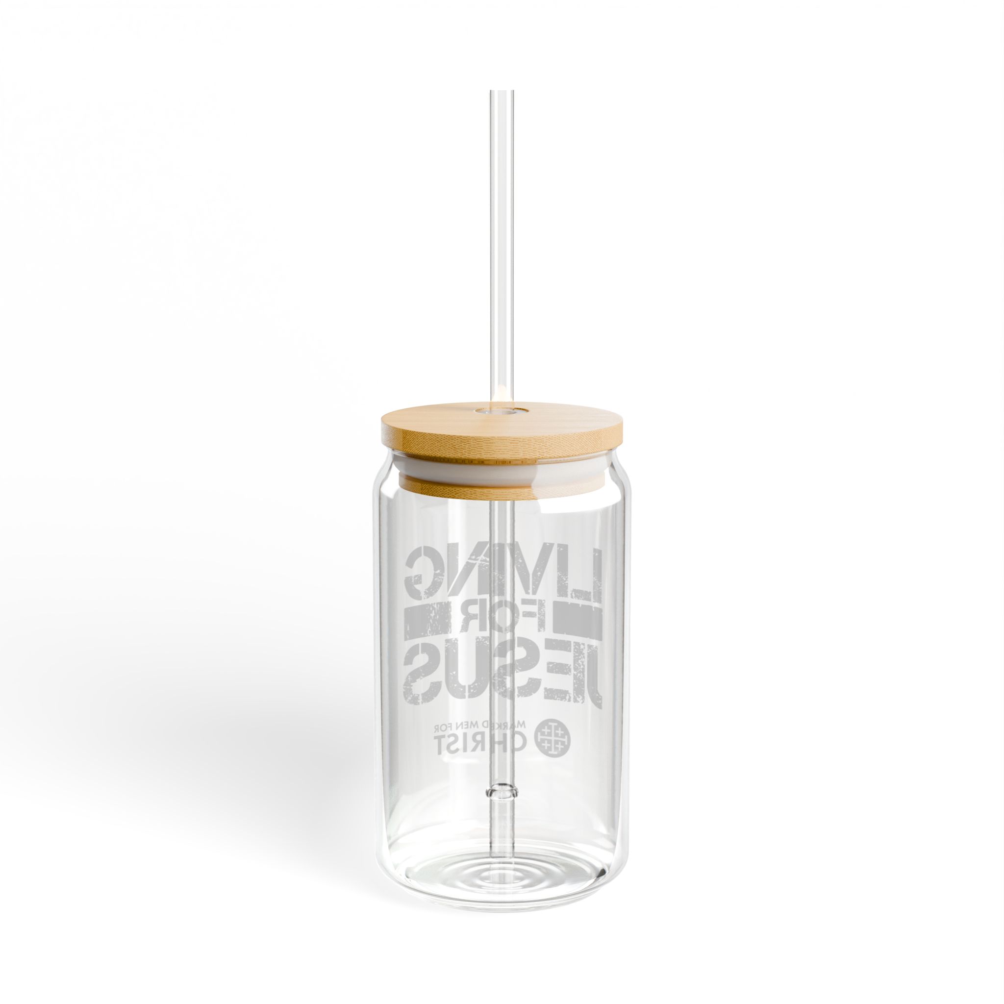 "Living for Jesus" Glass, 16oz - Image 3