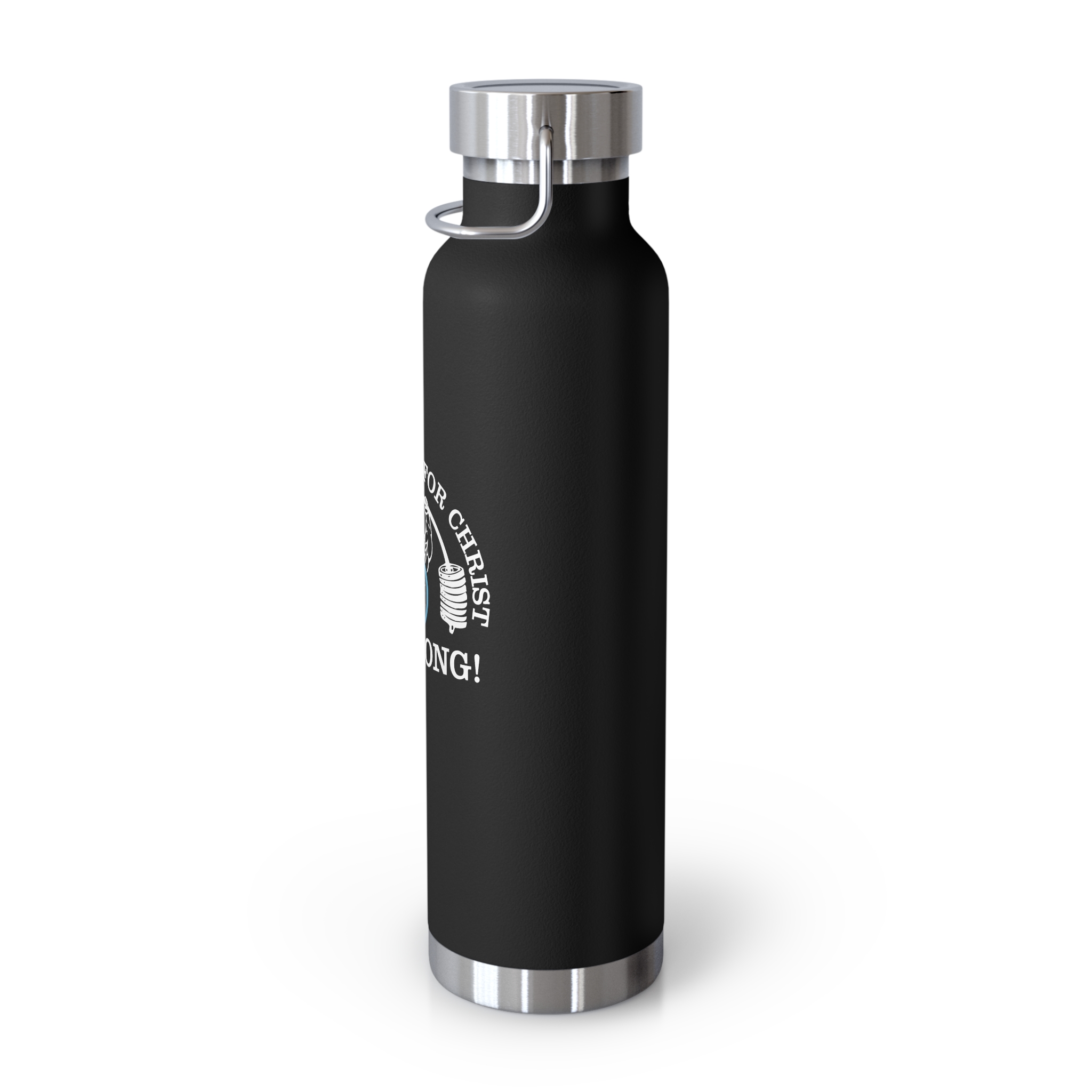 "Be STRONG" Weightlifter Copper Vacuum Insulated Bottle, 22oz - Image 11