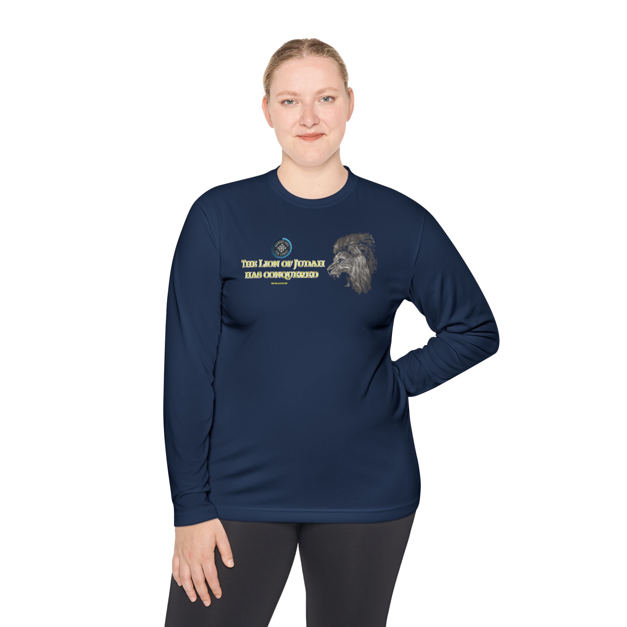 "Lion of Judah" Sport-Tek Long Sleeve Tee - Image 8