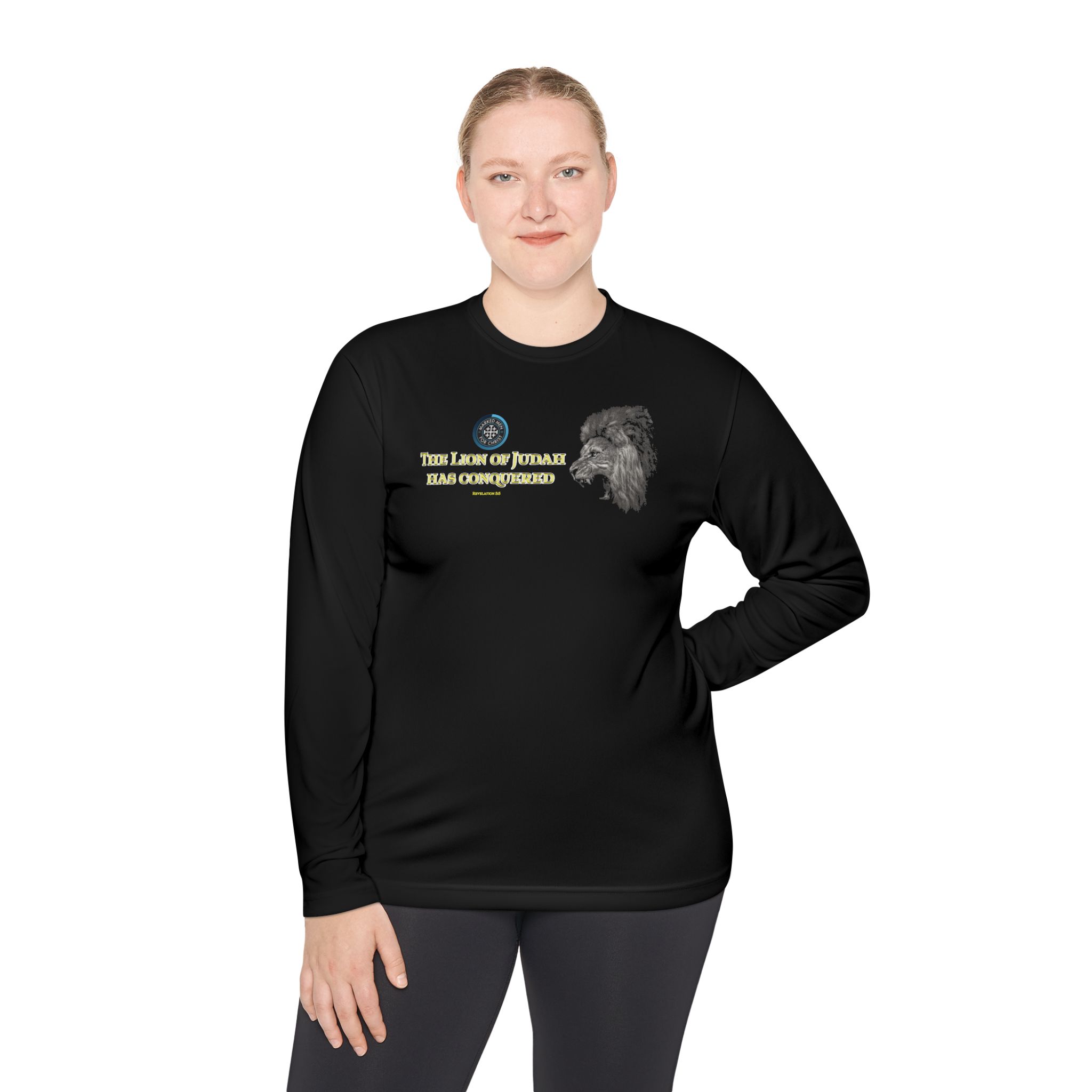 "Lion of Judah" Sport-Tek Long Sleeve Tee - Image 4