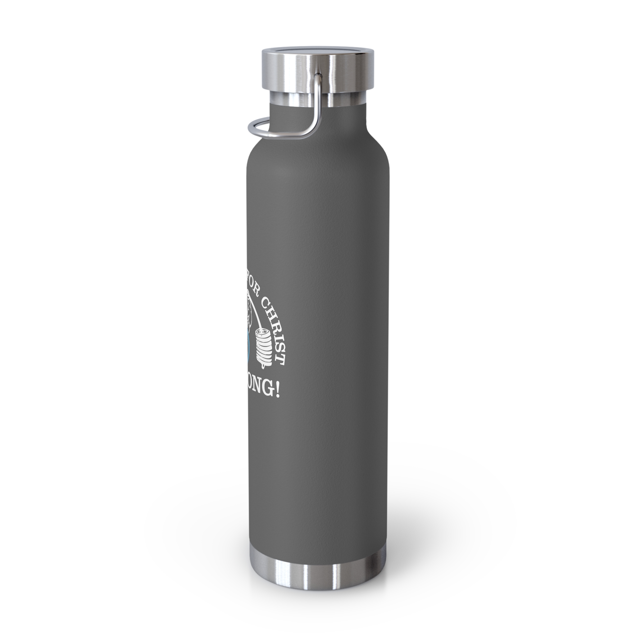 "Be STRONG" Weightlifter Copper Vacuum Insulated Bottle, 22oz - Image 7