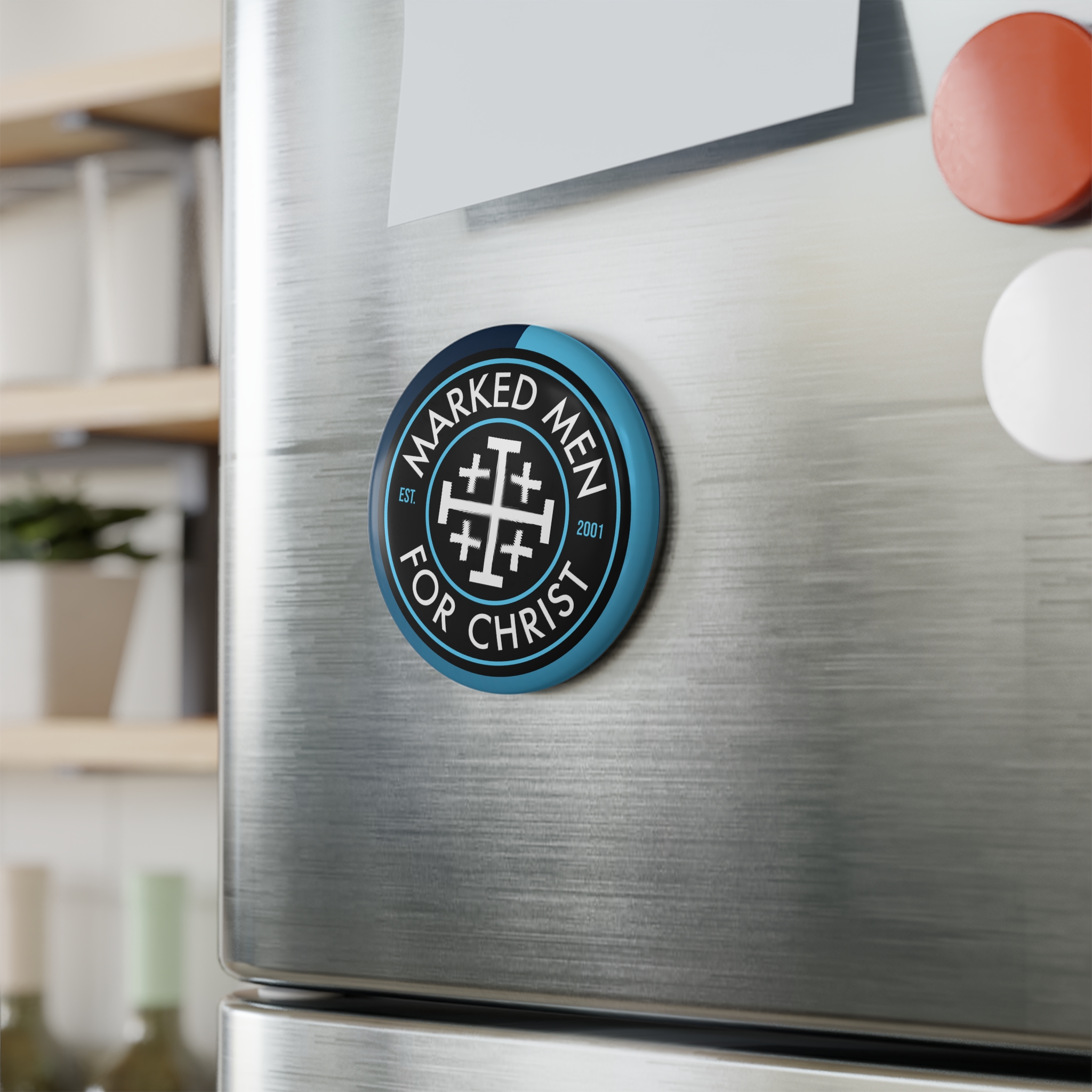 "MMFC Logo" Button Magnet, (1 & 10 pcs) - Image 3