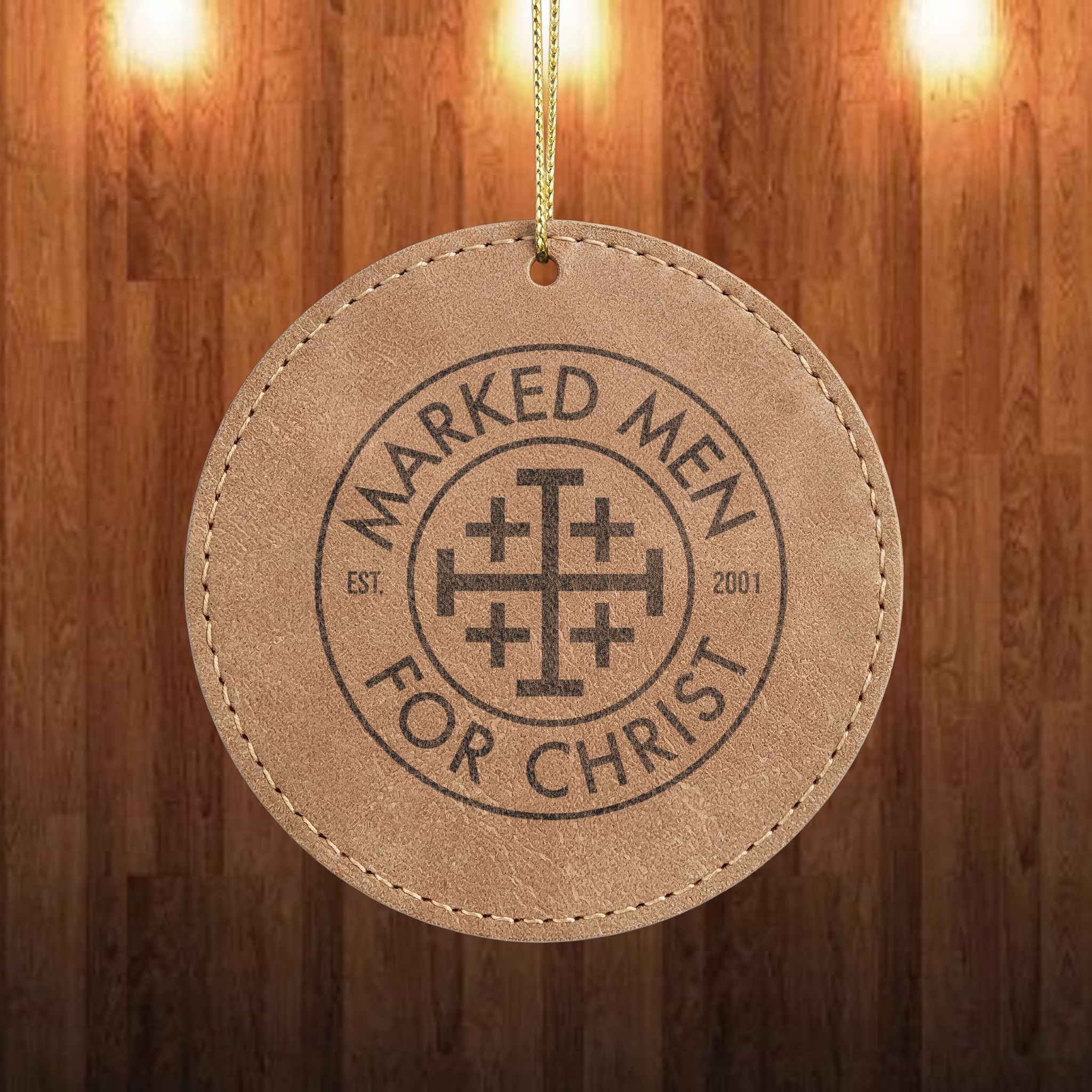 Leatherette Christmas Ornament - MMFC Logo - Image 2
